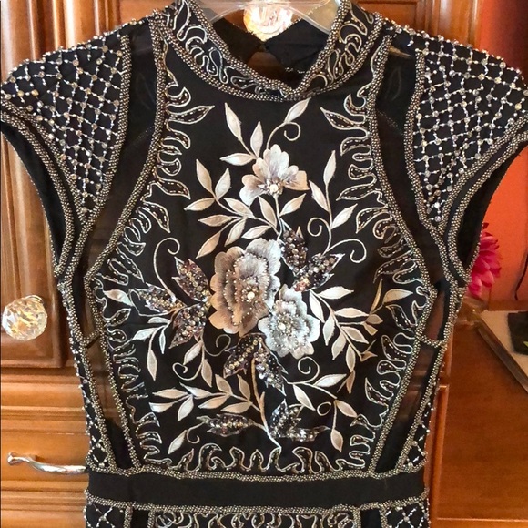 Jovani black beaded dress - Picture 6 of 8